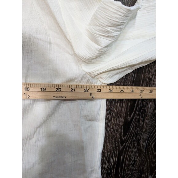 Zara Blazer Womens Large Textured Crinkle‎ Button Front Jacket Broken Button - Picture 8 of 9